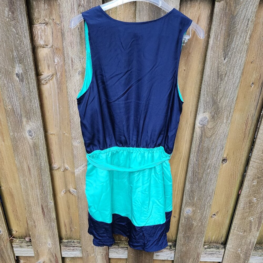 CLEARANCE - EUC Women's XL teal Merona shift colorblock dress - Picture 13 of 16